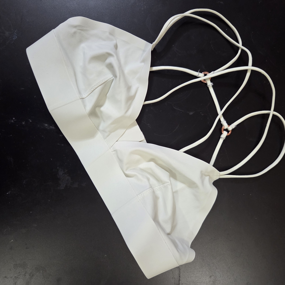 Abercrombie & Fitch Cream Bralette Size Medium